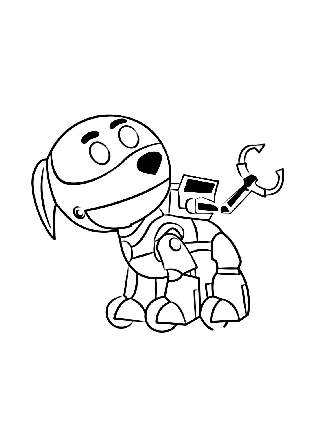 Robo Dog Paw Patrol Coloring Pages