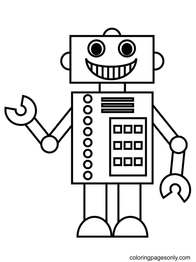 Desenhos de Robot Para Colorir 24