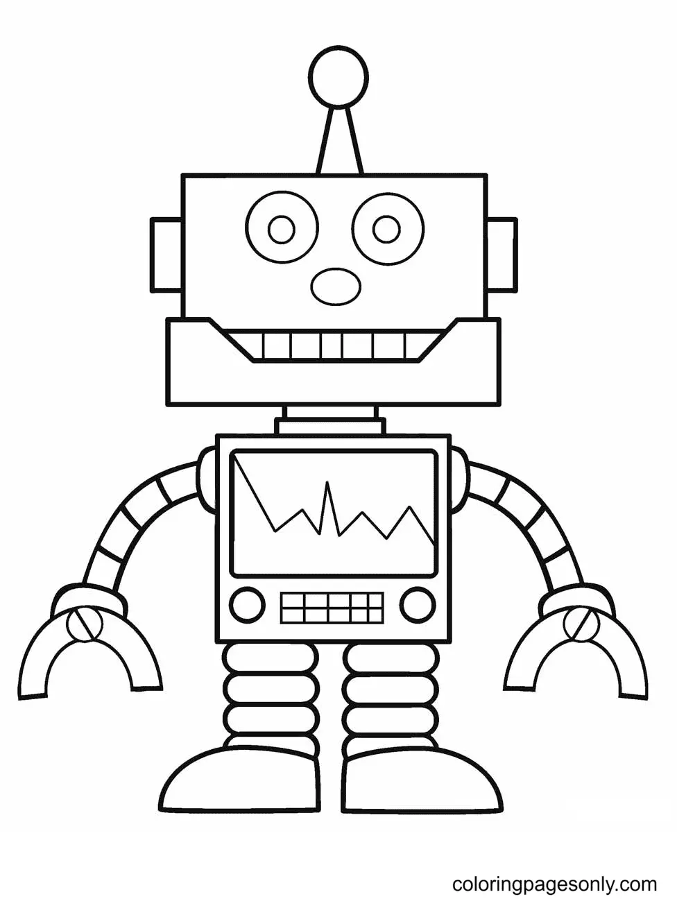 Desenhos de Robot Para Colorir 3