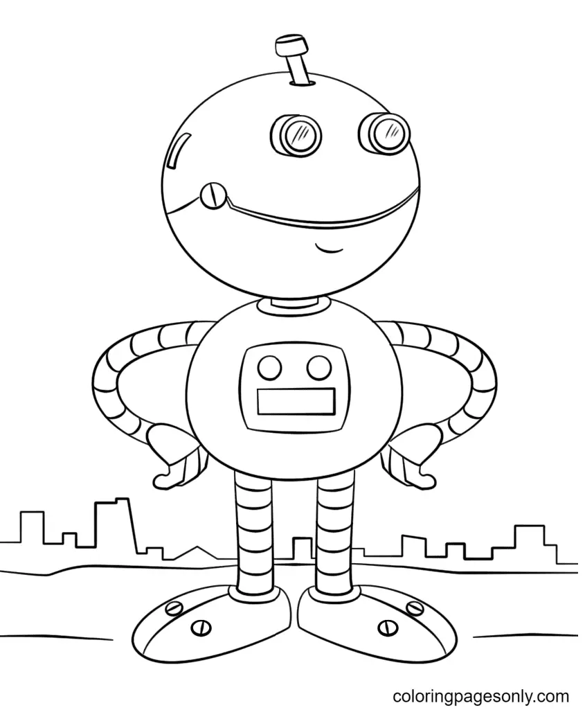 Desenhos de Robot Para Colorir 38