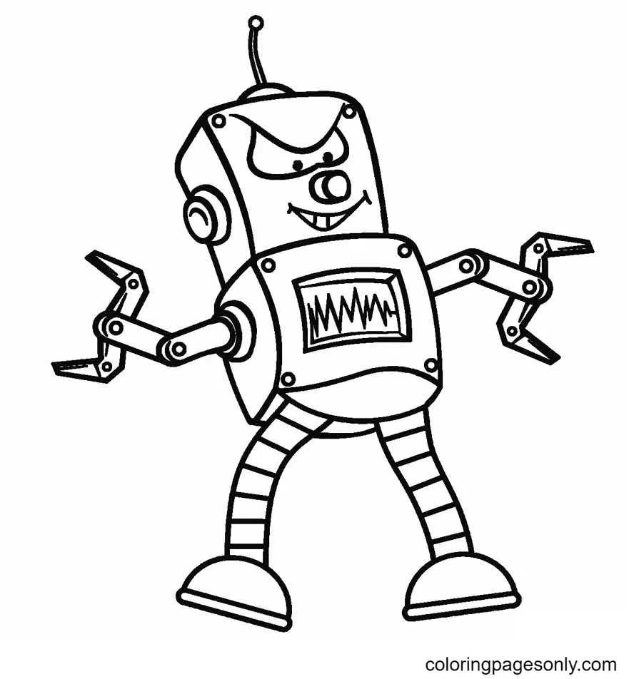 Desenhos de Robot Para Colorir 39