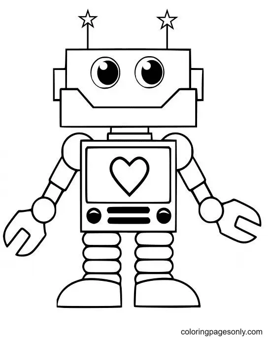 Desenhos de Robot Para Colorir 4