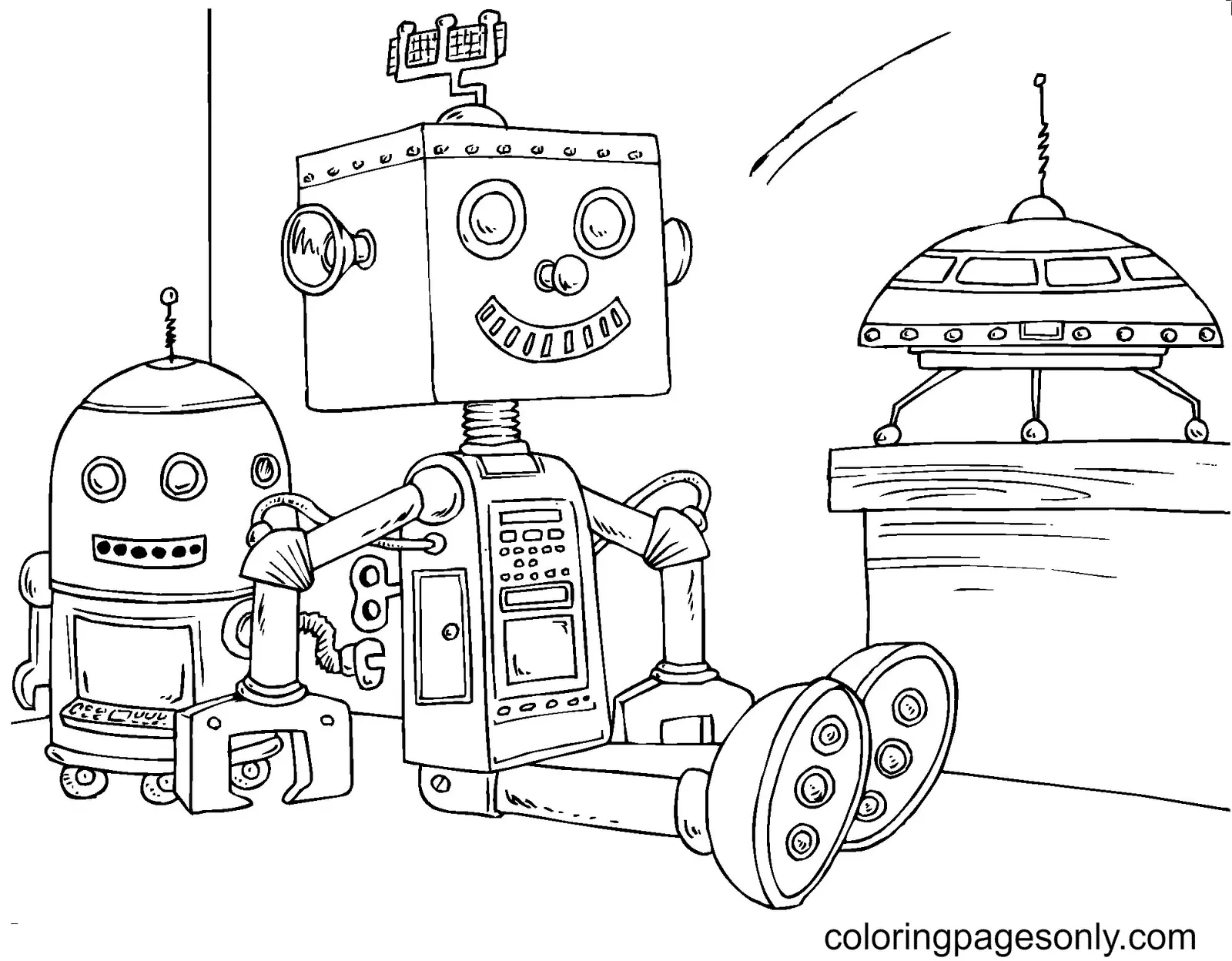 Robots Para Colorear