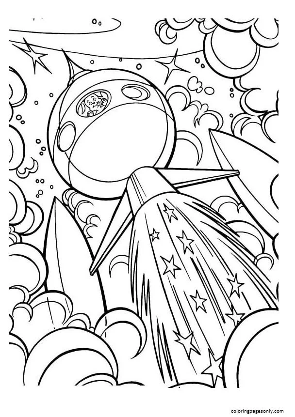 Rocket Coloring Pages 23