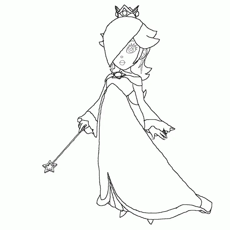 Rosalina Coloring Pages 1