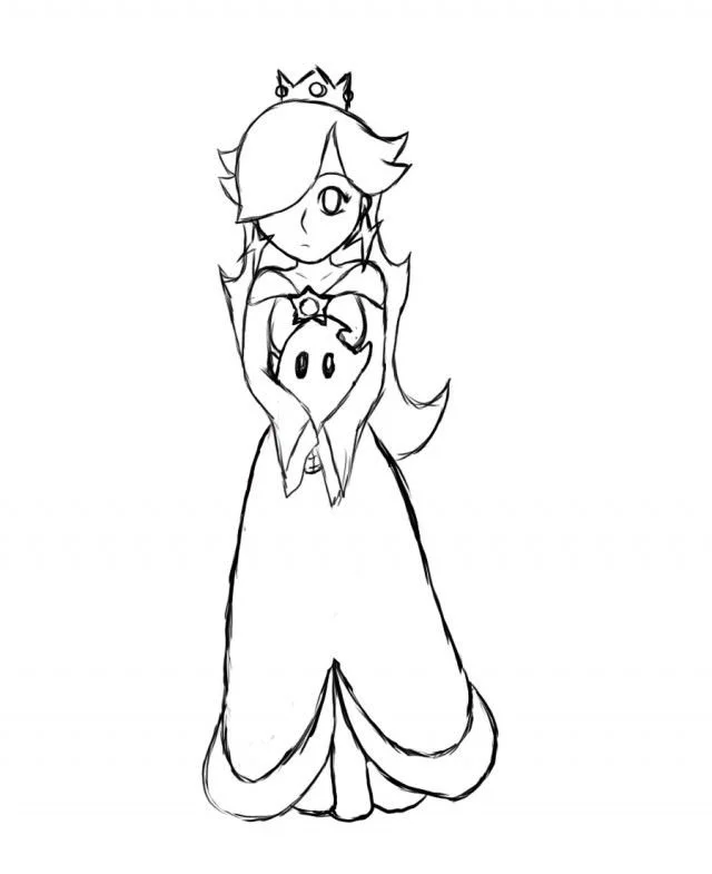 Rosalina Coloring Pages 11