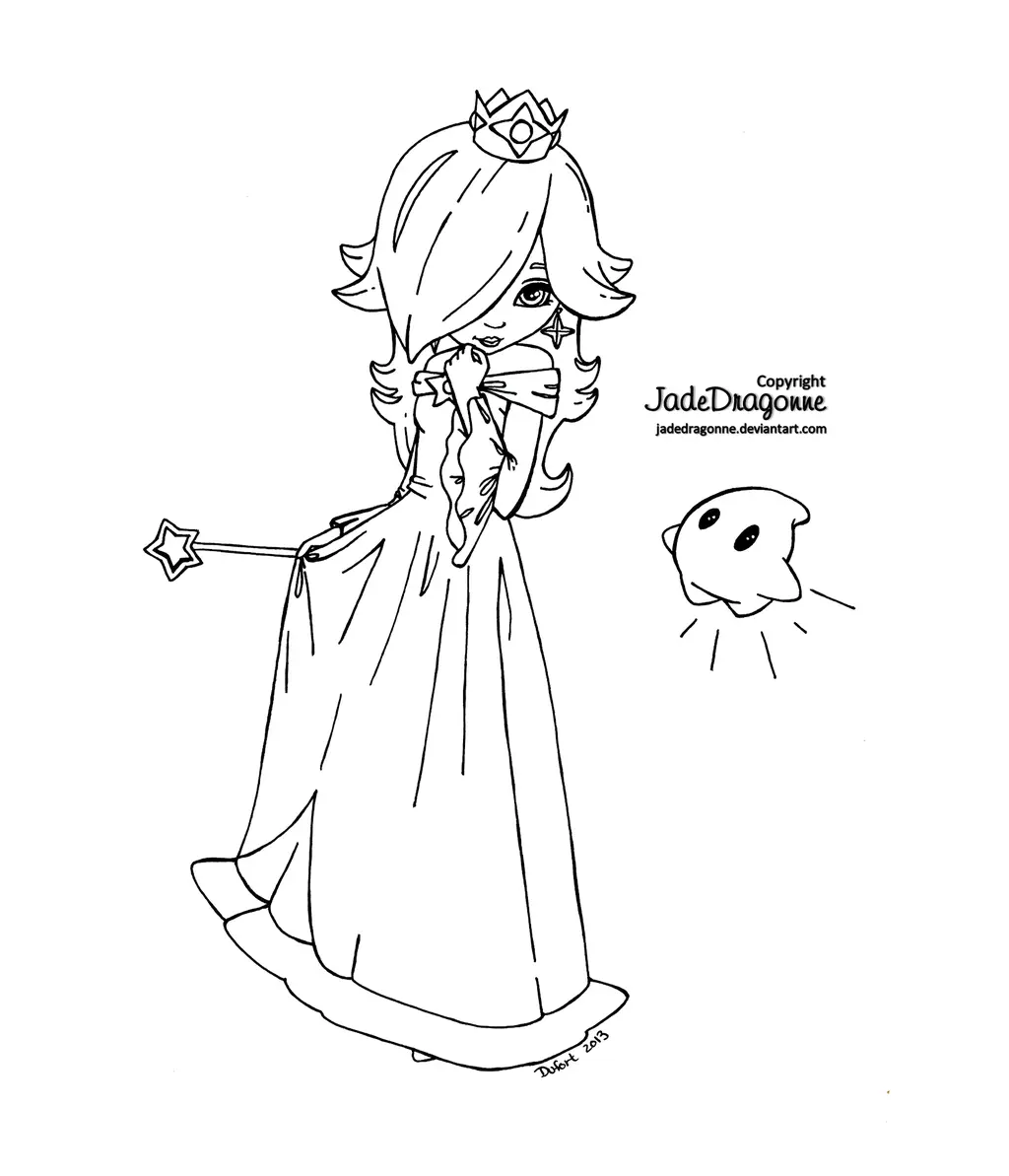 Rosalina Coloring Pages 17