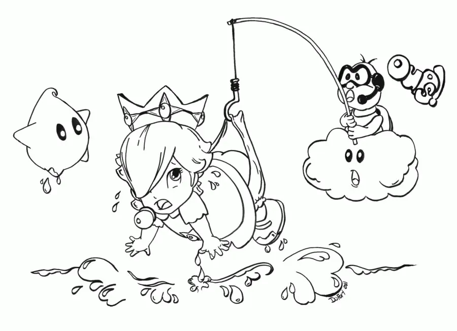 Rosalina Coloring Pages 20