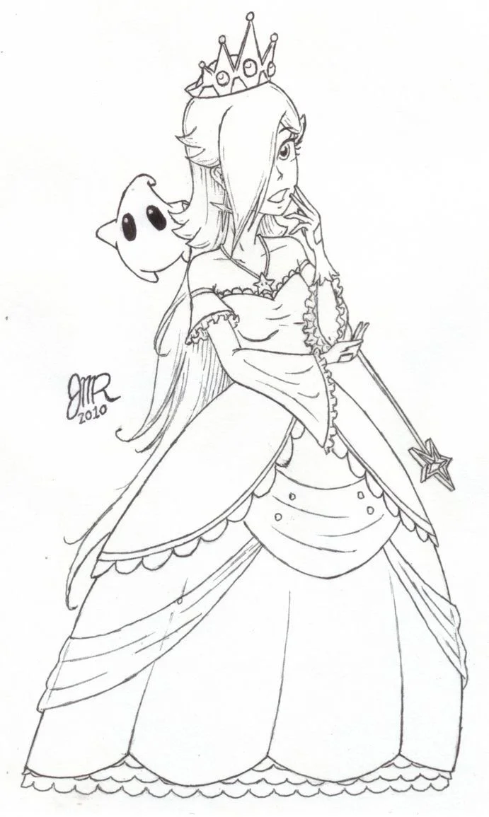 Rosalina Coloring Pages 23