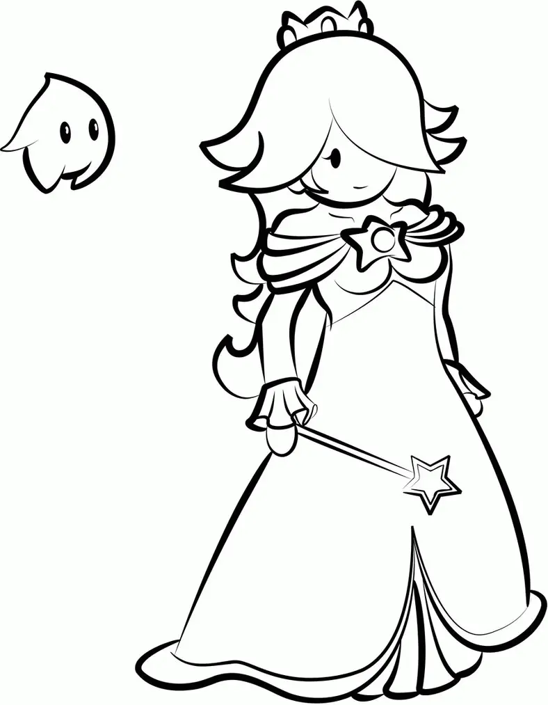 Rosalina Coloring Pages 3