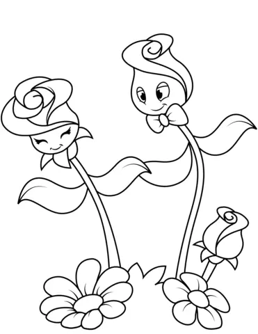 Roses Coloring Pages 11