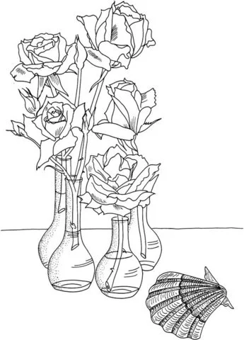 Roses Coloring Pages 21