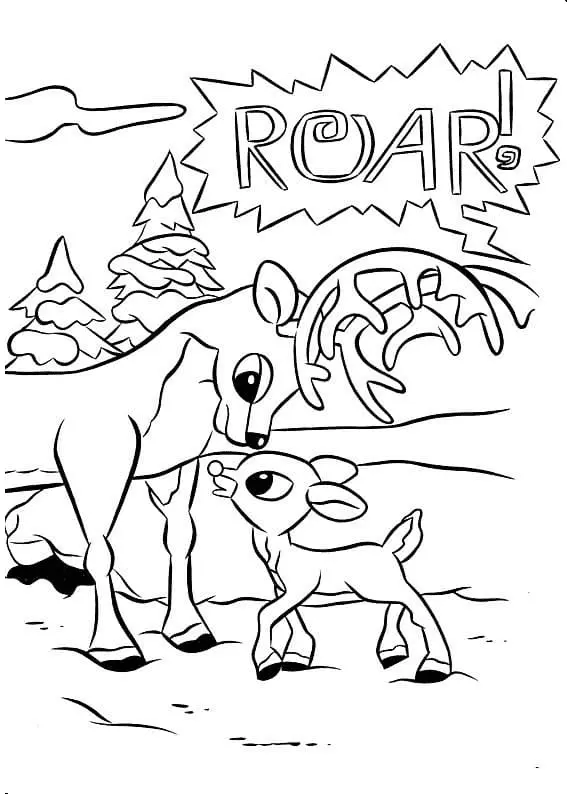 Desenhos de Rodolfo Para Colorir 71