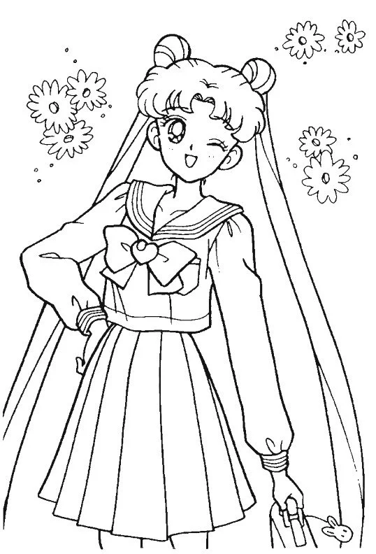 Sailor Moon Para Colorear 64