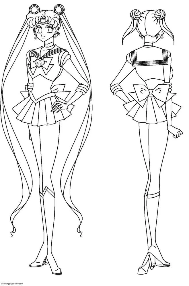 Desenhos de Sailor Moon Para Colorir 137