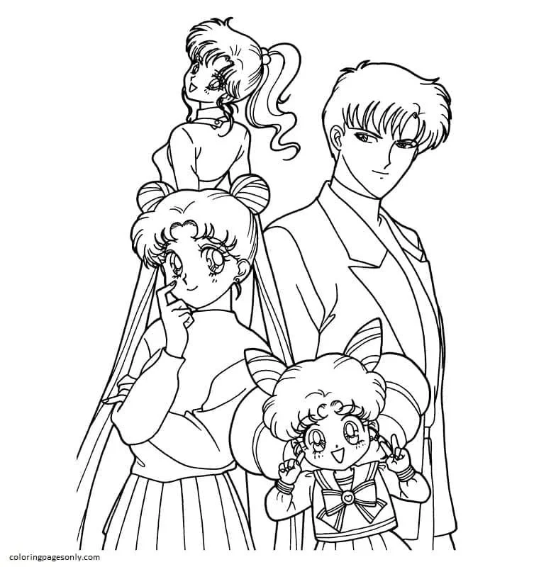 Sailor Moon Para Colorear 73