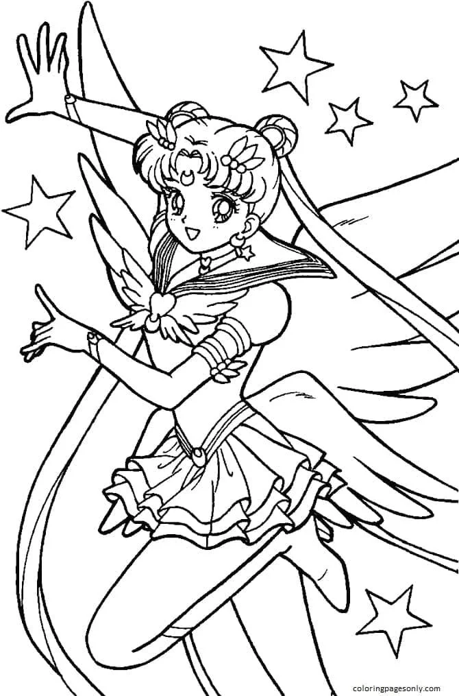 Sailor Moon Para Colorear 77