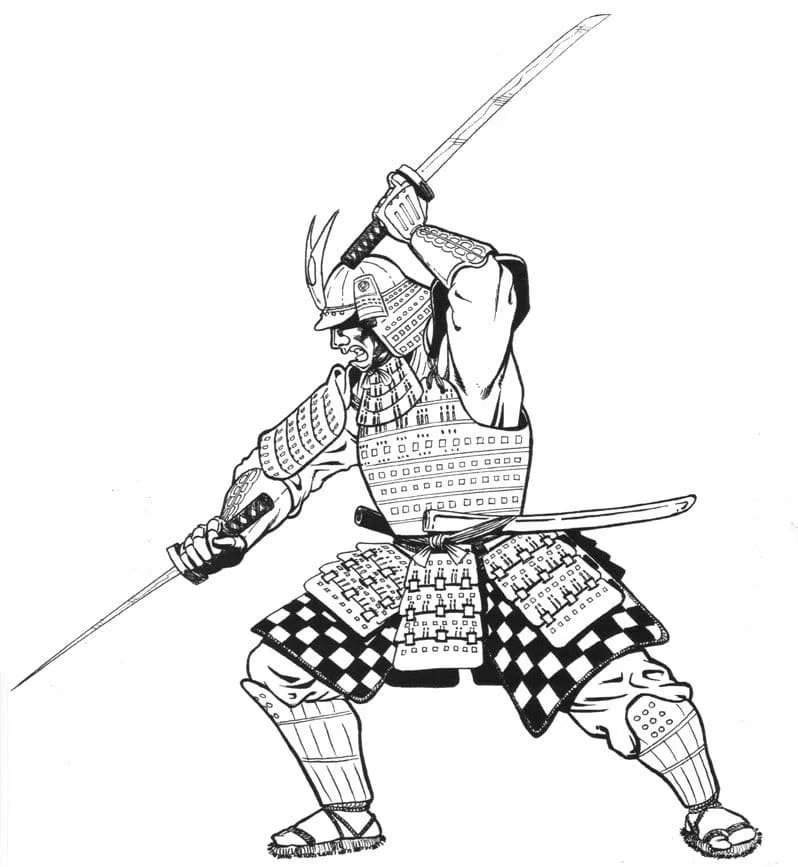 Samurai Coloring Pages 106