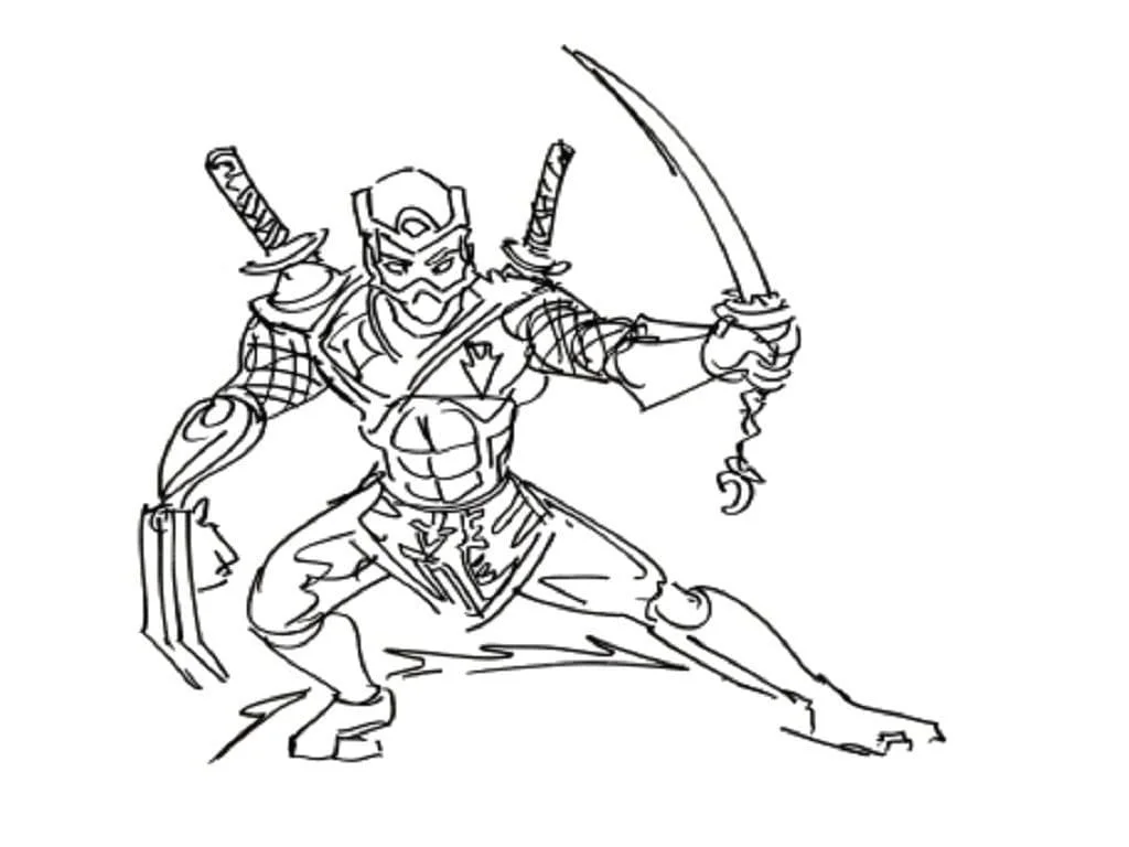 Samurai Coloring Pages