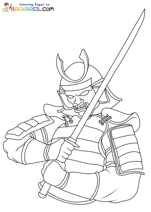 Samurai Coloring Pages 2