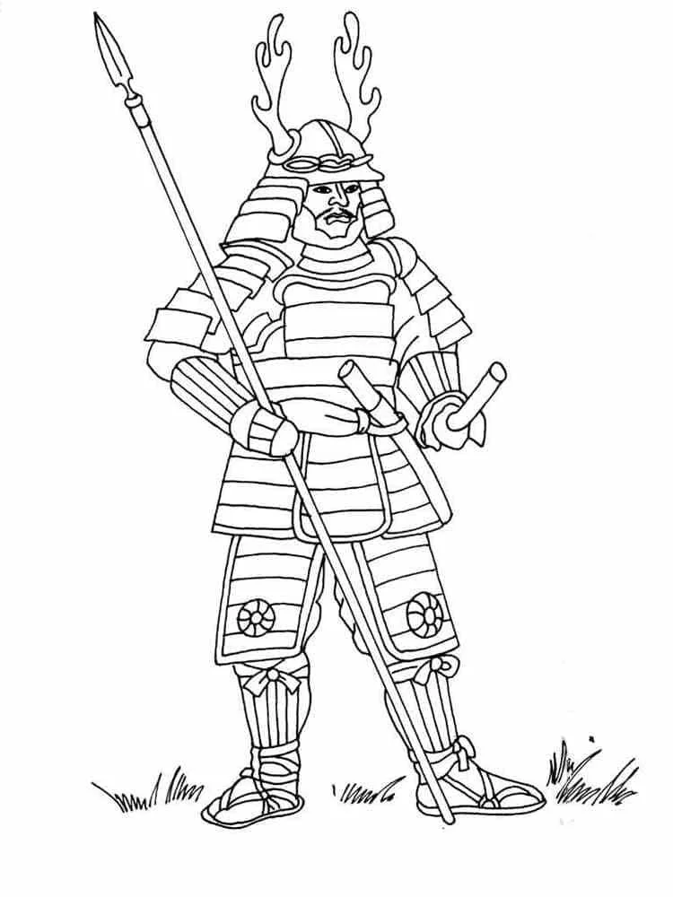 Samurai Coloring Pages 22