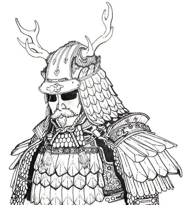 Samurai Coloring Pages 25