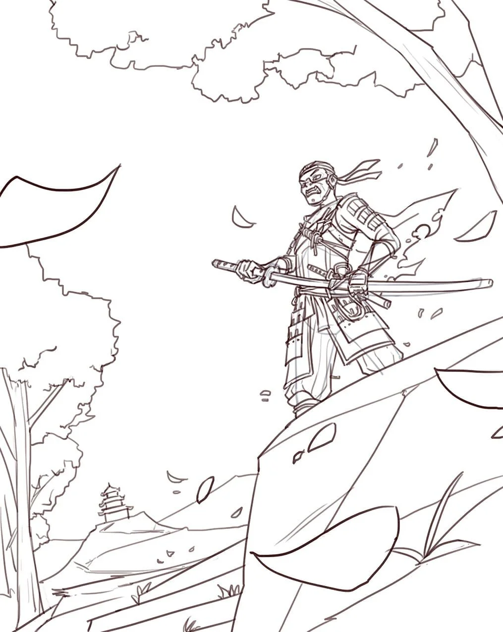 Samurai Coloring Pages 26