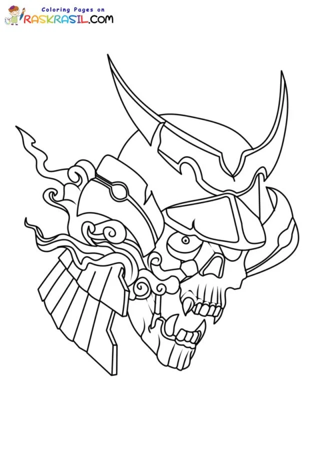 Samurai Coloring Pages 3