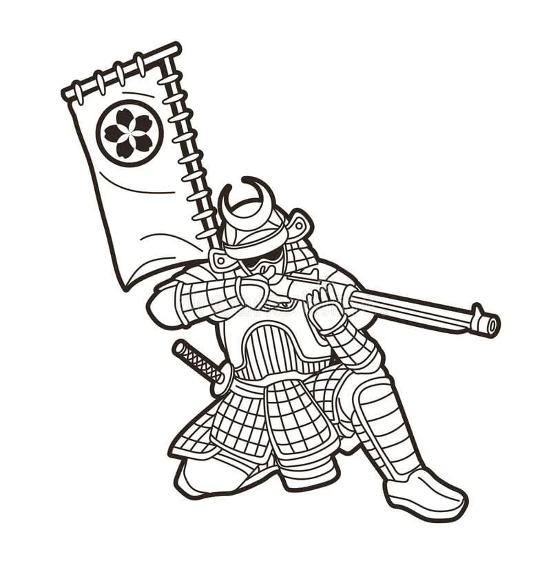 Samurai Coloring Pages 32