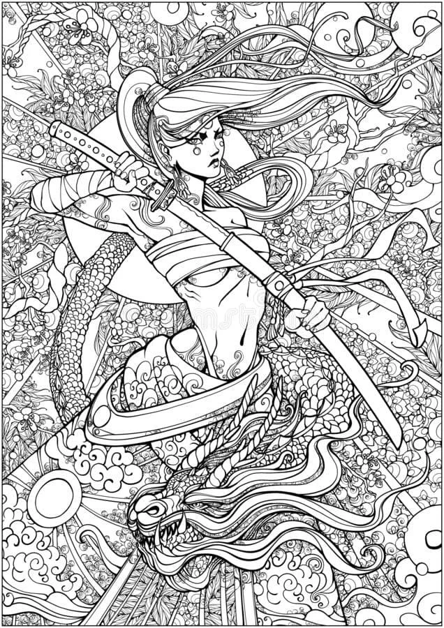 Samurai Coloring Pages 63