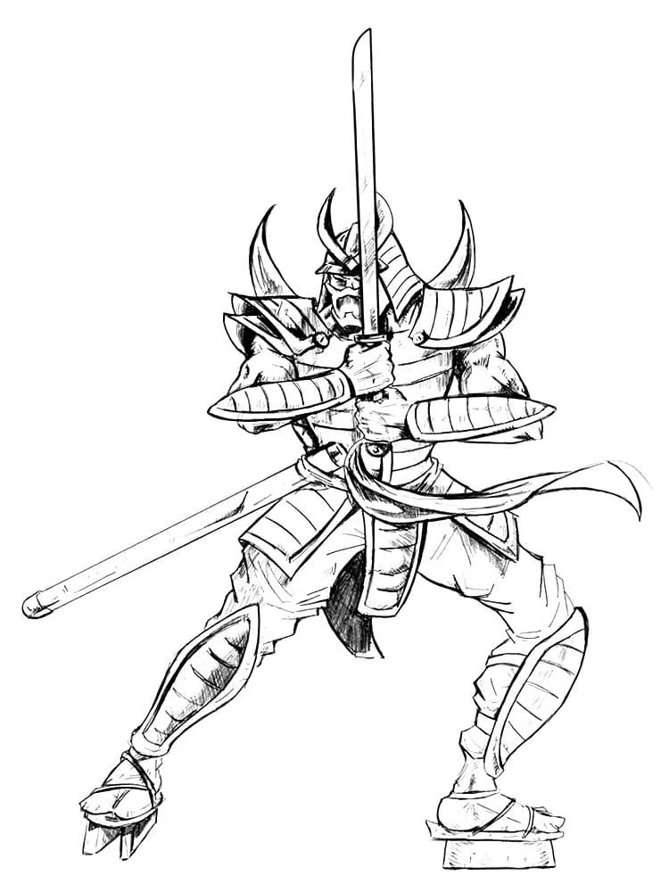 Samurai Coloring Pages 7