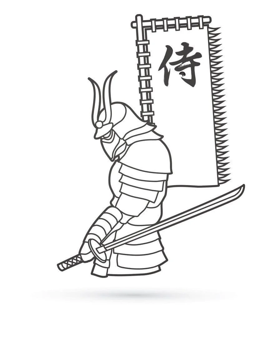 Samurai Coloring Pages 76