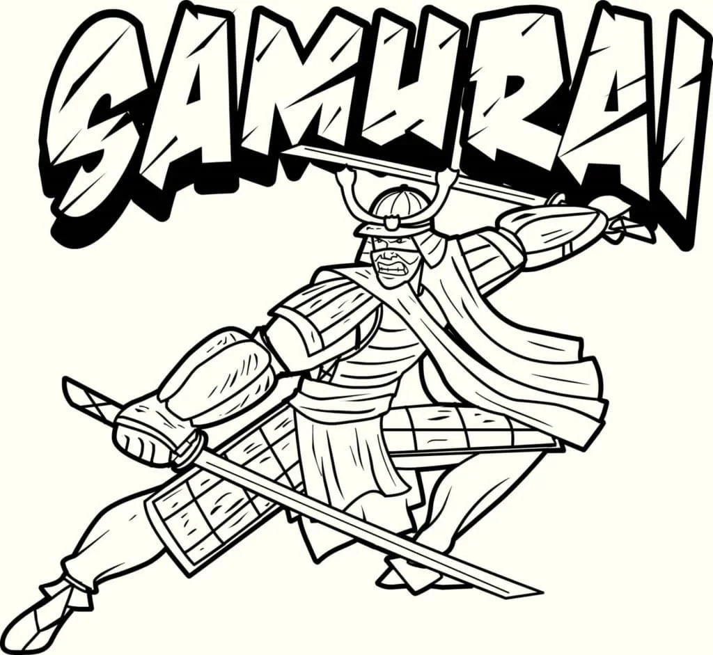 Samurai Coloring Pages 87