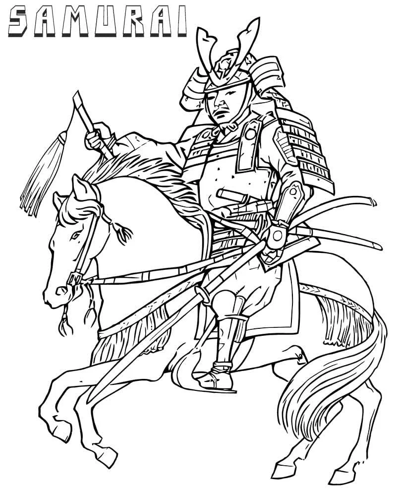 Samurai Coloring Pages 90