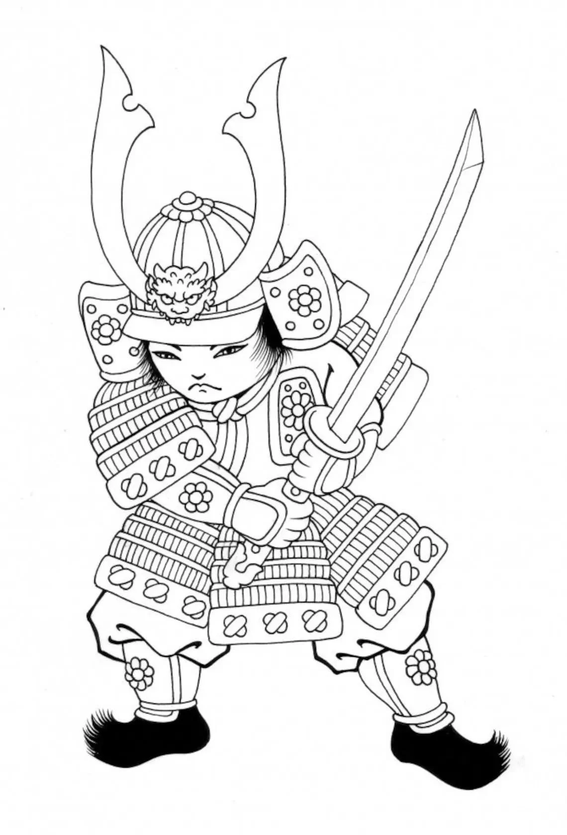 Samurai Coloring Pages 91