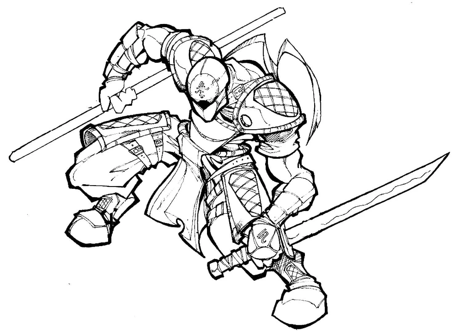 Samurai Coloring Pages 93