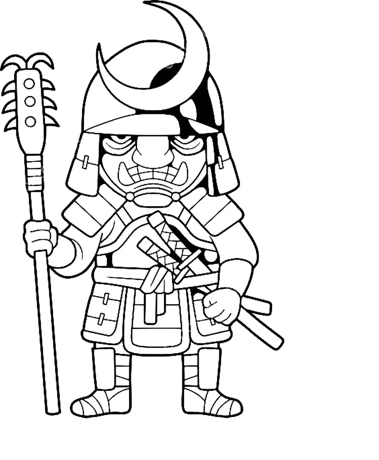 Samurai Para Colorear 97