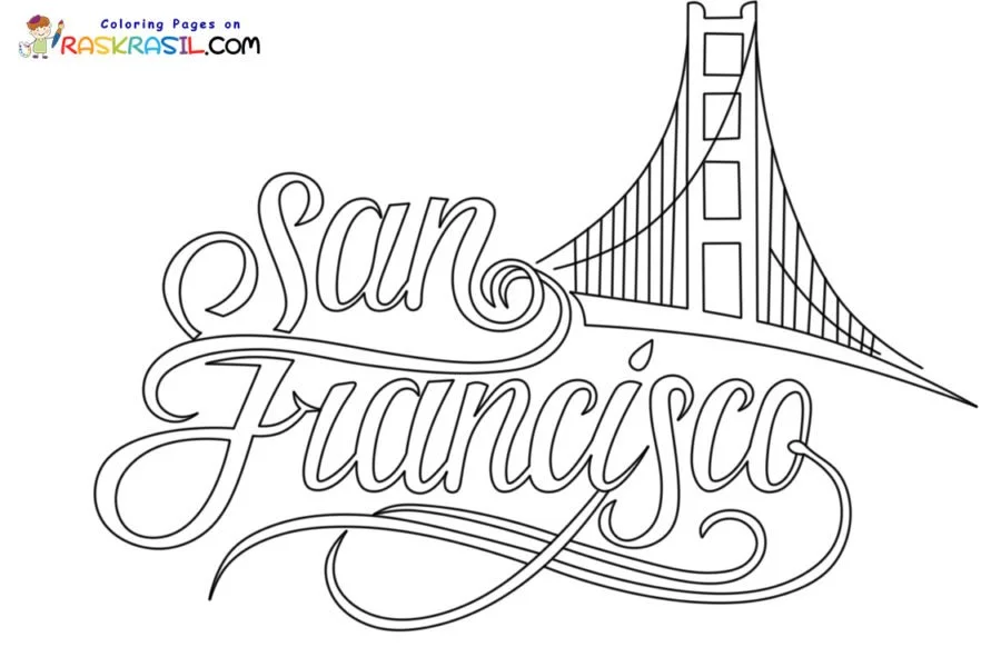 San Francisco Coloring Pages 1