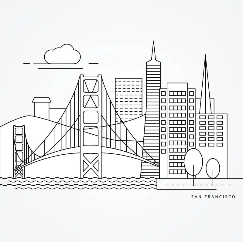 San Francisco Coloring Pages 13