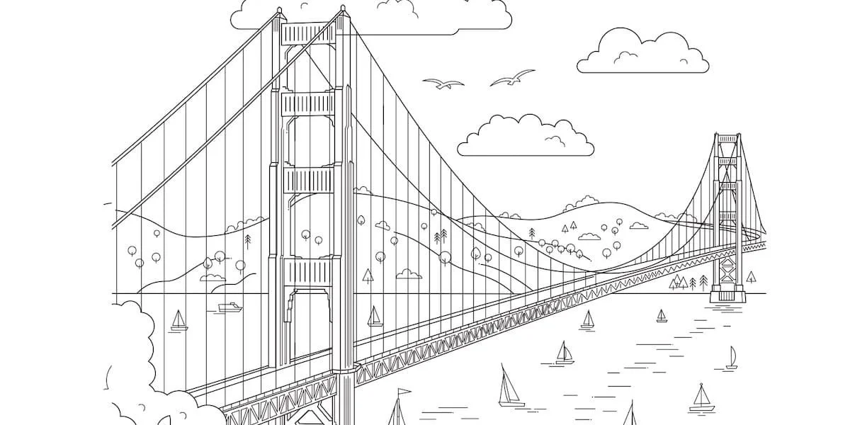 San Francisco Coloring Pages 14