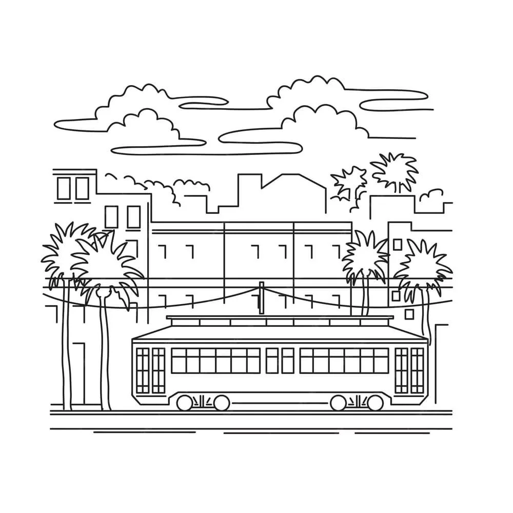 San Francisco Coloring Pages 21