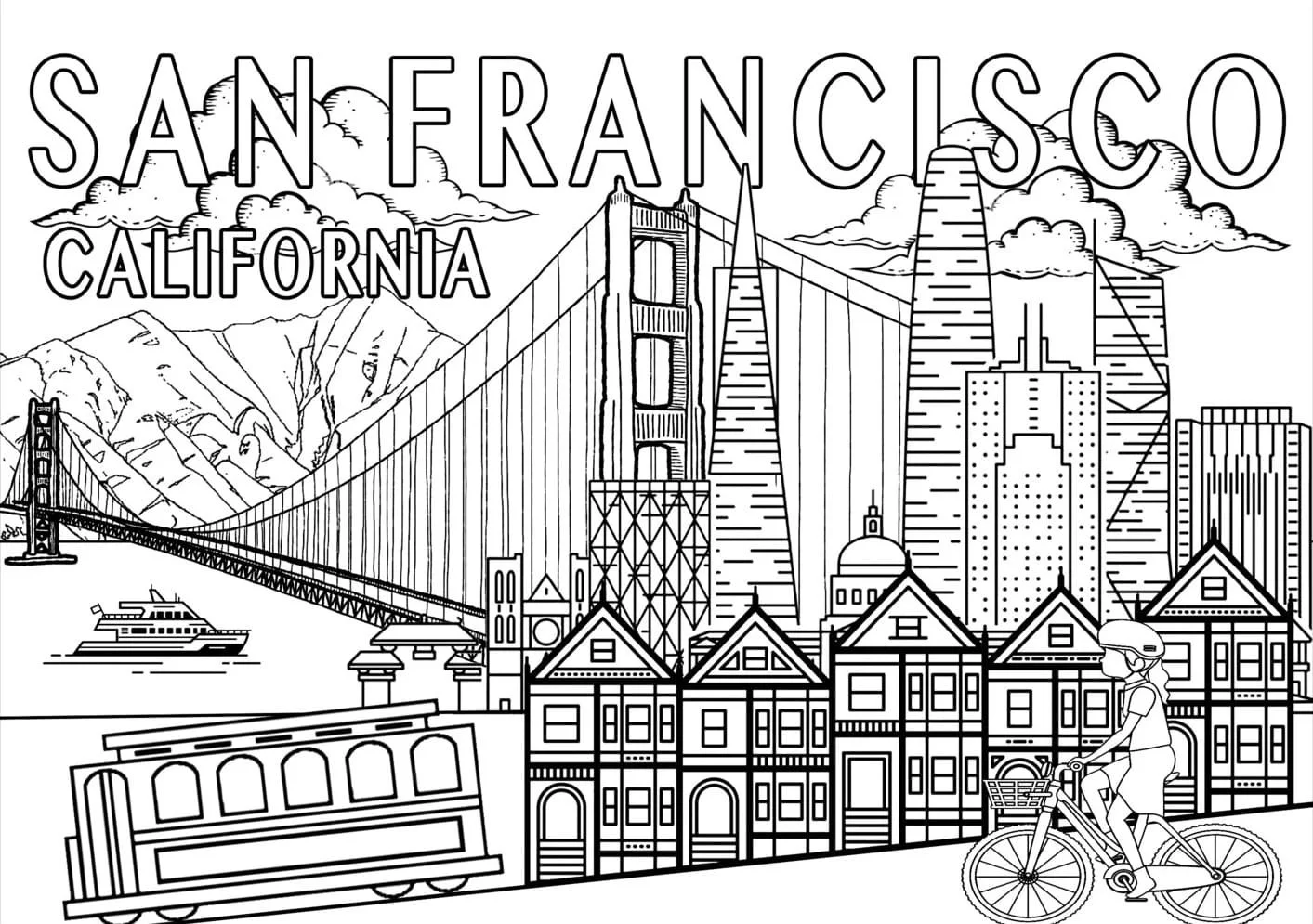 San Francisco Coloring Pages 42