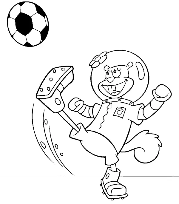 Sandy Cheeks Coloring Pages 11