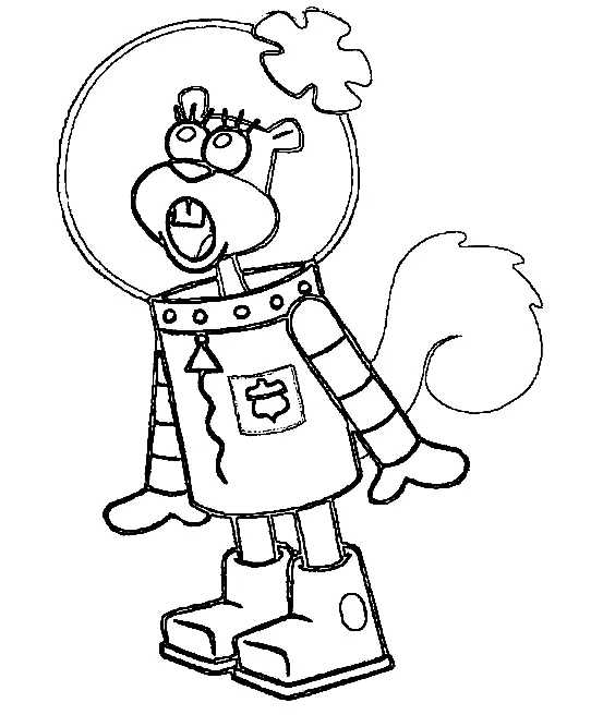 Sandy Cheeks Coloring Pages 12