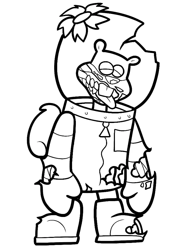 Sandy Cheeks Coloring Pages 14