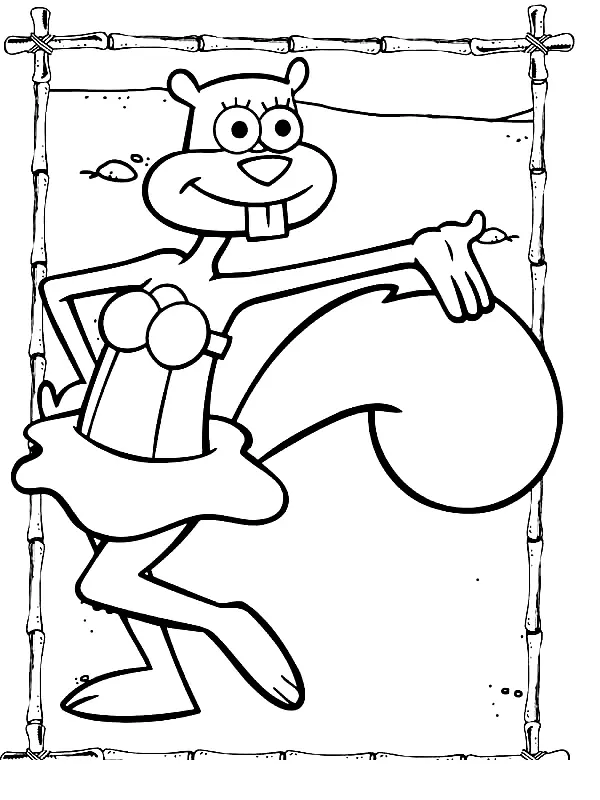 Sandy Cheeks Coloring Pages 33