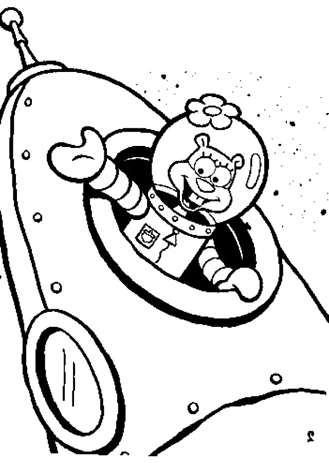 Sandy Cheeks Coloring Pages 35