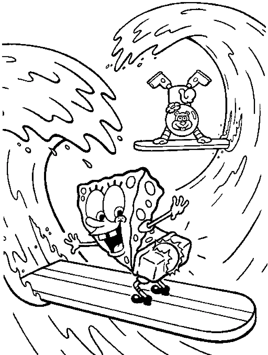 Sandy Cheeks Coloring Pages 6