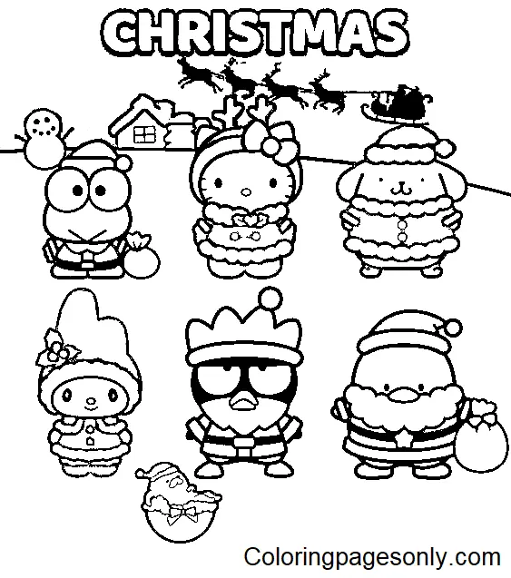 Sanrio Characters Coloring Pages 49