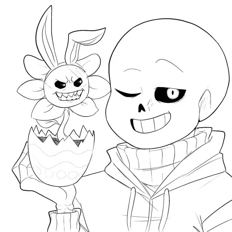 Desenhos de Sans Para Colorir 64